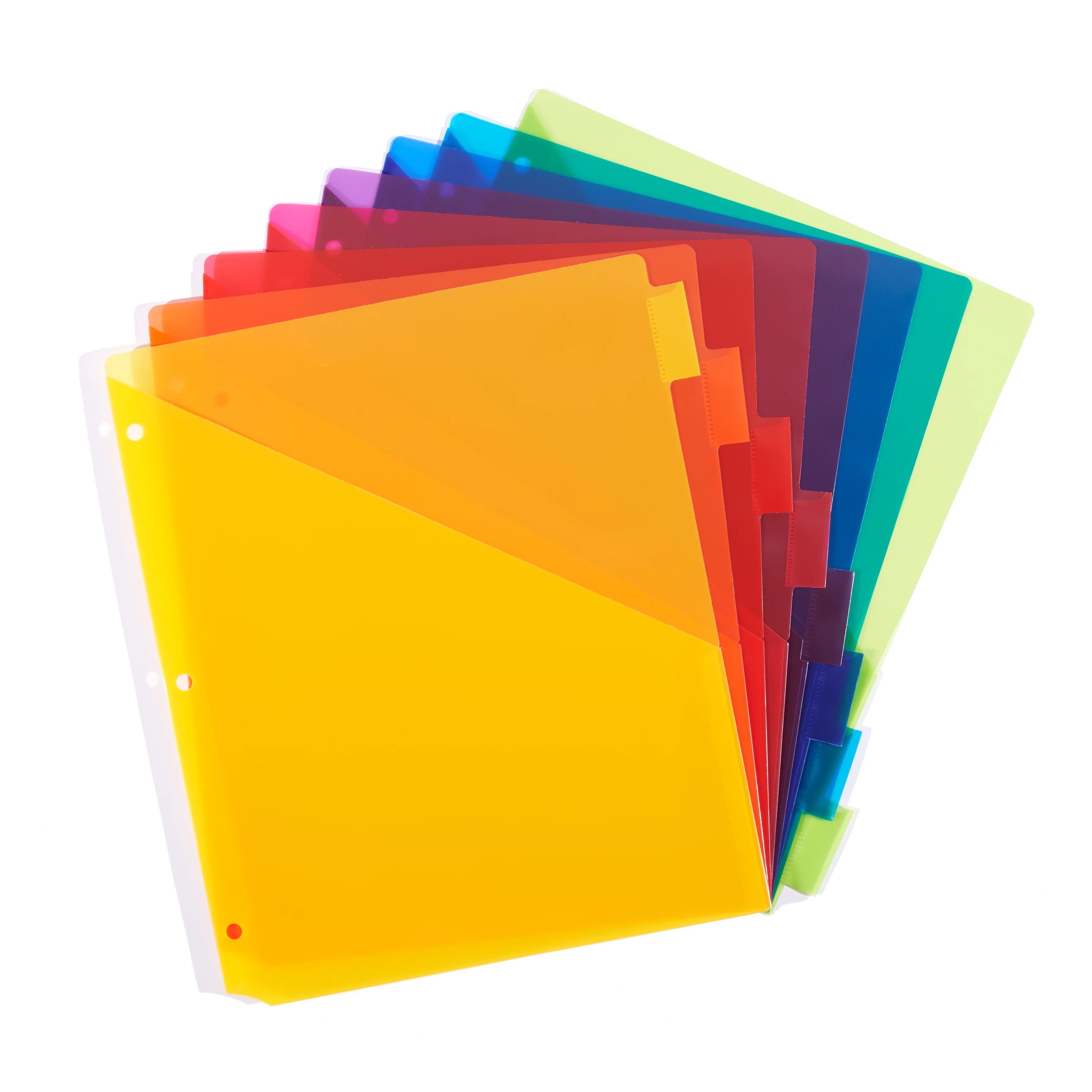 Pen+Gear Vibrant Color 8-Tab Dividers with Pockets, Regular - Walmart.com | Walmart (US)