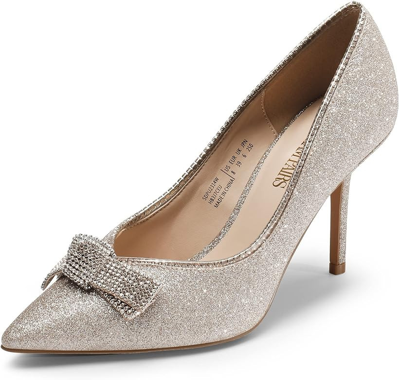 DREAM PAIRS Women's Heels Pointed Toe Pump Shoes for Women | Amazon (US)