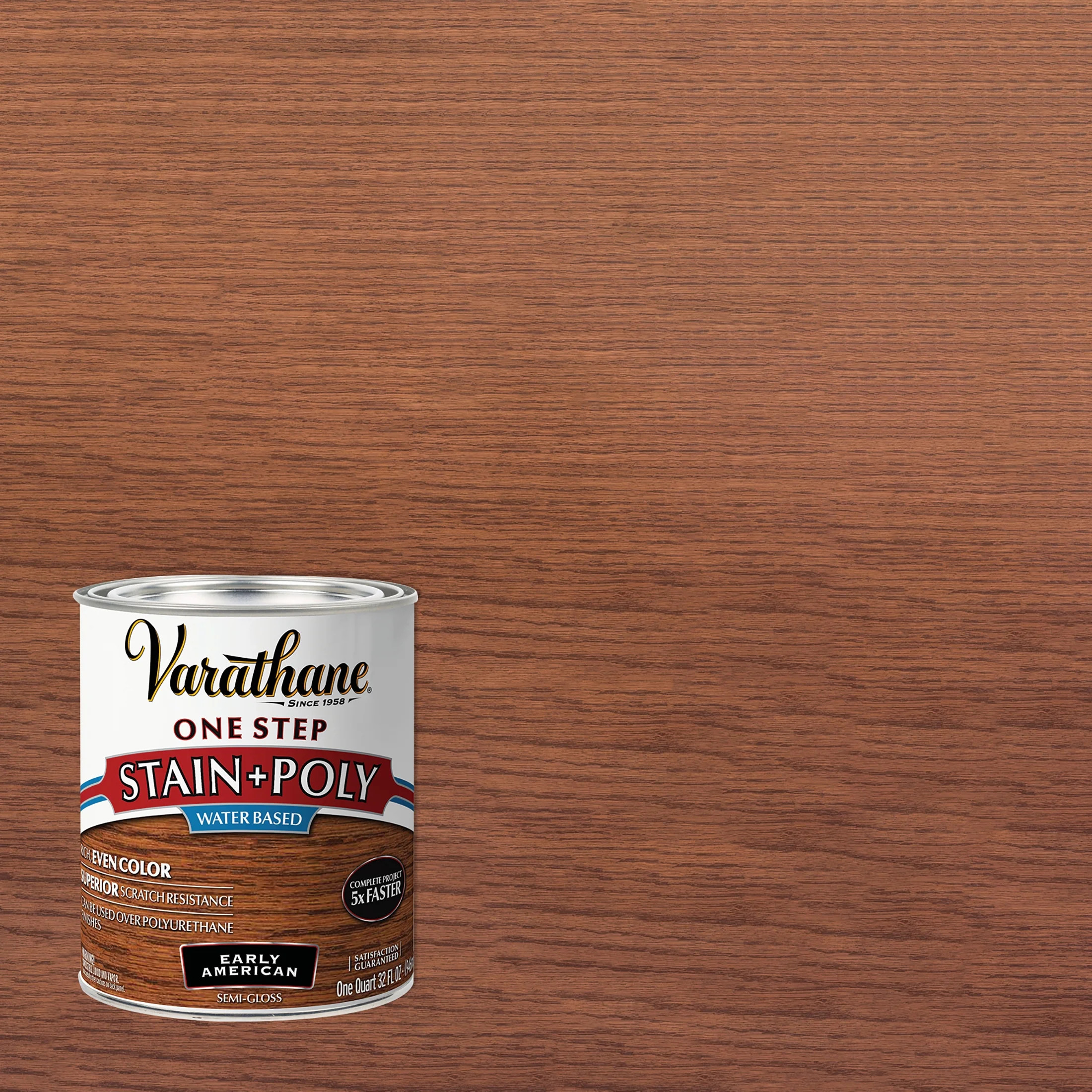 Early American, Varathane Stain + Polyurethane, Semi-Gloss -336361, Quart | Walmart (US)