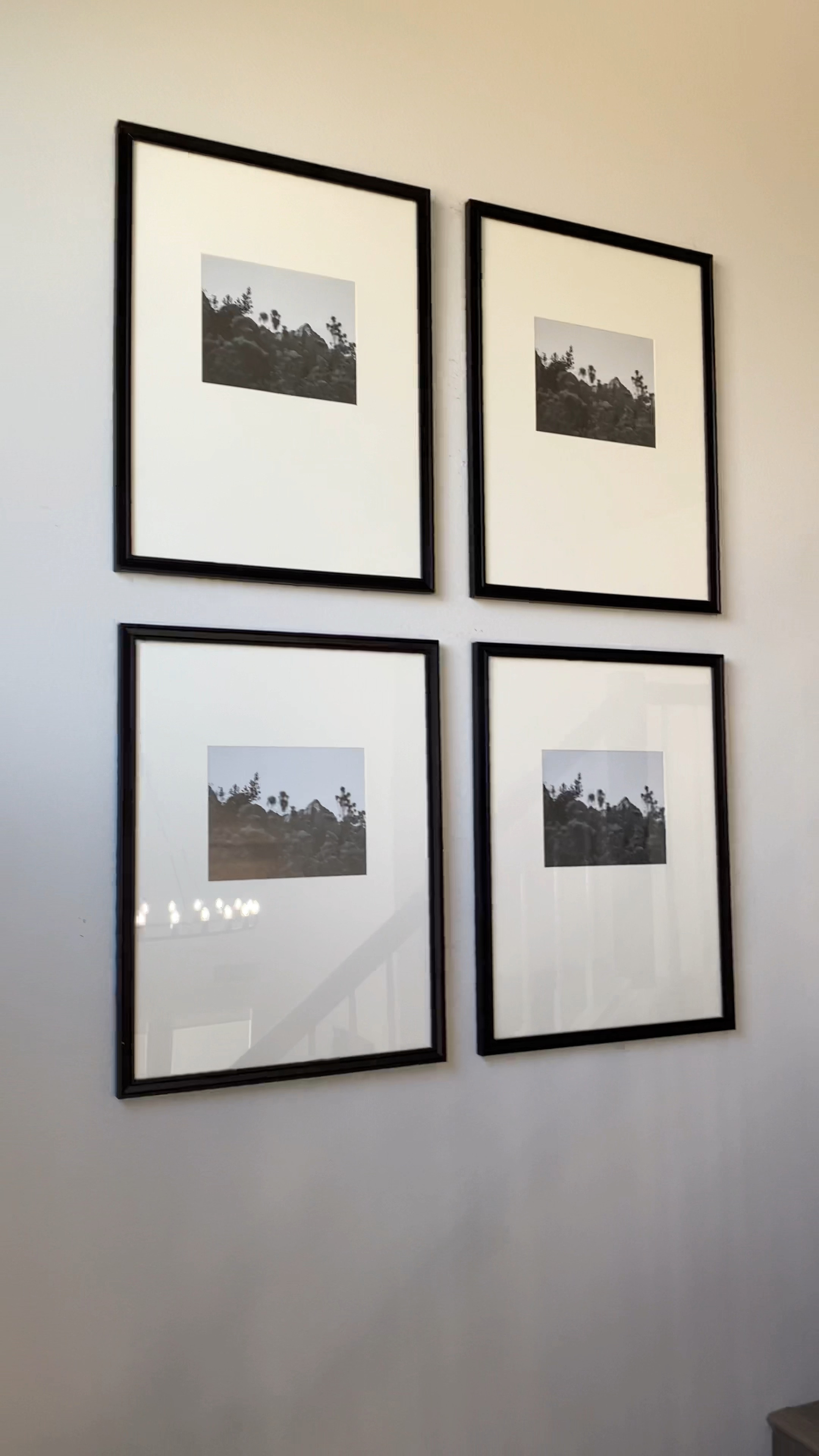 I love these gorgeous large matted frames I used on my stair walls! I think gallery walls can have a tendency to look messy, but not with these! I love the modern asymmetrical matting in these frames and clean lines. We will be putting family photos in them but they would also look gorgeous with art prints inside.

#frames #pictureframes #frameswithmat #matting #target 

#LTKstyletip #LTKhome #LTKFind