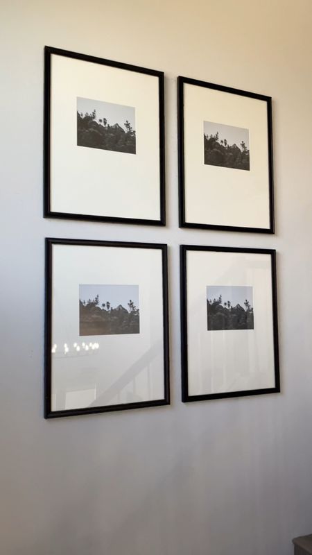 I love these gorgeous large matted frames I used on my stair walls! I think gallery walls can have a tendency to look messy, but not with these! I love the modern asymmetrical matting in these frames and clean lines. We will be putting family photos in them but they would also look gorgeous with art prints inside.

#frames #pictureframes #frameswithmat #matting #target 

#LTKstyletip #LTKhome #LTKFind