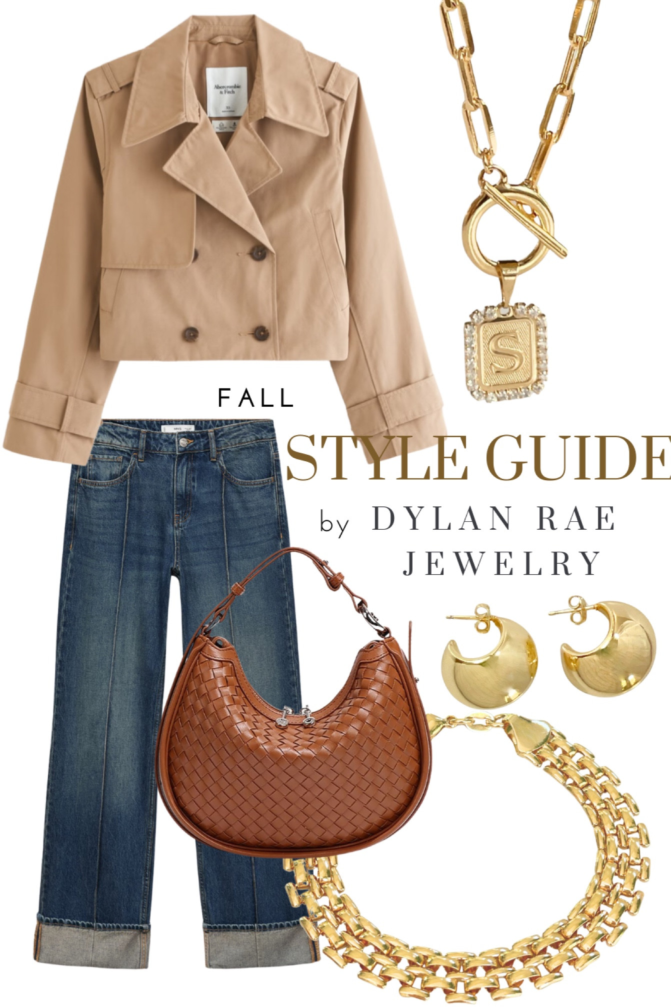 Fall style update: The cropped trench jacket is THE must-have piece this season! Pair it with delicate layers of gold from Dylan Rae Jewelry to elevate your look from day to night. Whether you're running errands or heading to dinner, this combo brings effortless chic vibes.
#FallFashion #StyleGuide #DylanRaeJewelry #LayeredLooks #CroppedTrench

#LTKSeasonal #LTKNYFW #LTKFallSale