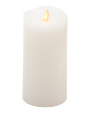 Moving Flame Melted Edge Led Pillar Candle | TJ Maxx