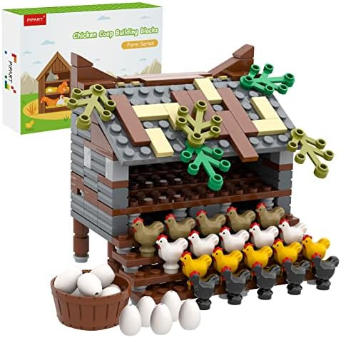 Farm Animal Chicken Coop Building Blocks Set, MOC Building Set Toy for Kids, Girls and Boys Age 8... | Amazon (US)