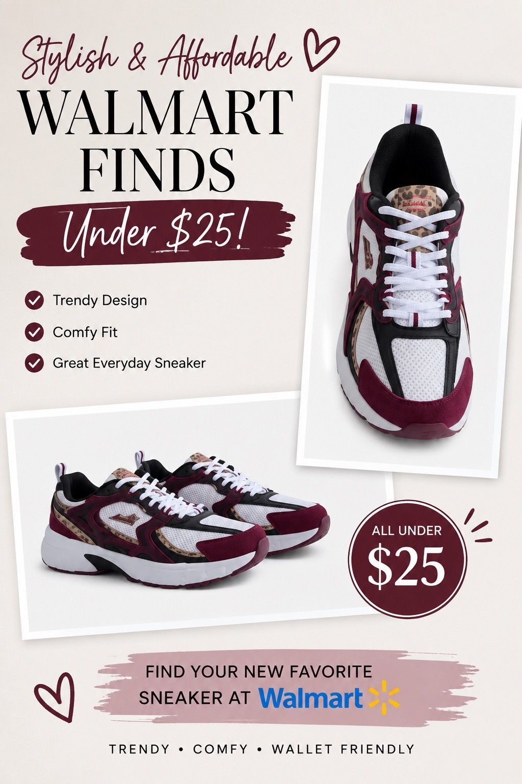 Step into fall without spending a fortune! 🤎 These adorable Walmart shoes are only $25 and the perfect finishing touch for everything from jeans to dresses. Cute, comfy, and budget-friendly—they'll be on repeat all season long!
#LTKStyle #LTKSaleAlert #LTKShoeFinds #WalmartFinds #WalmartFashion #AffordableStyle #FallFashion #FallShoes #BudgetFriendlyStyle #EverydayStyle #StyleOnABudget #FashionFinds

#LTKOver40 #LTKSaleAlert #LTKgrwm