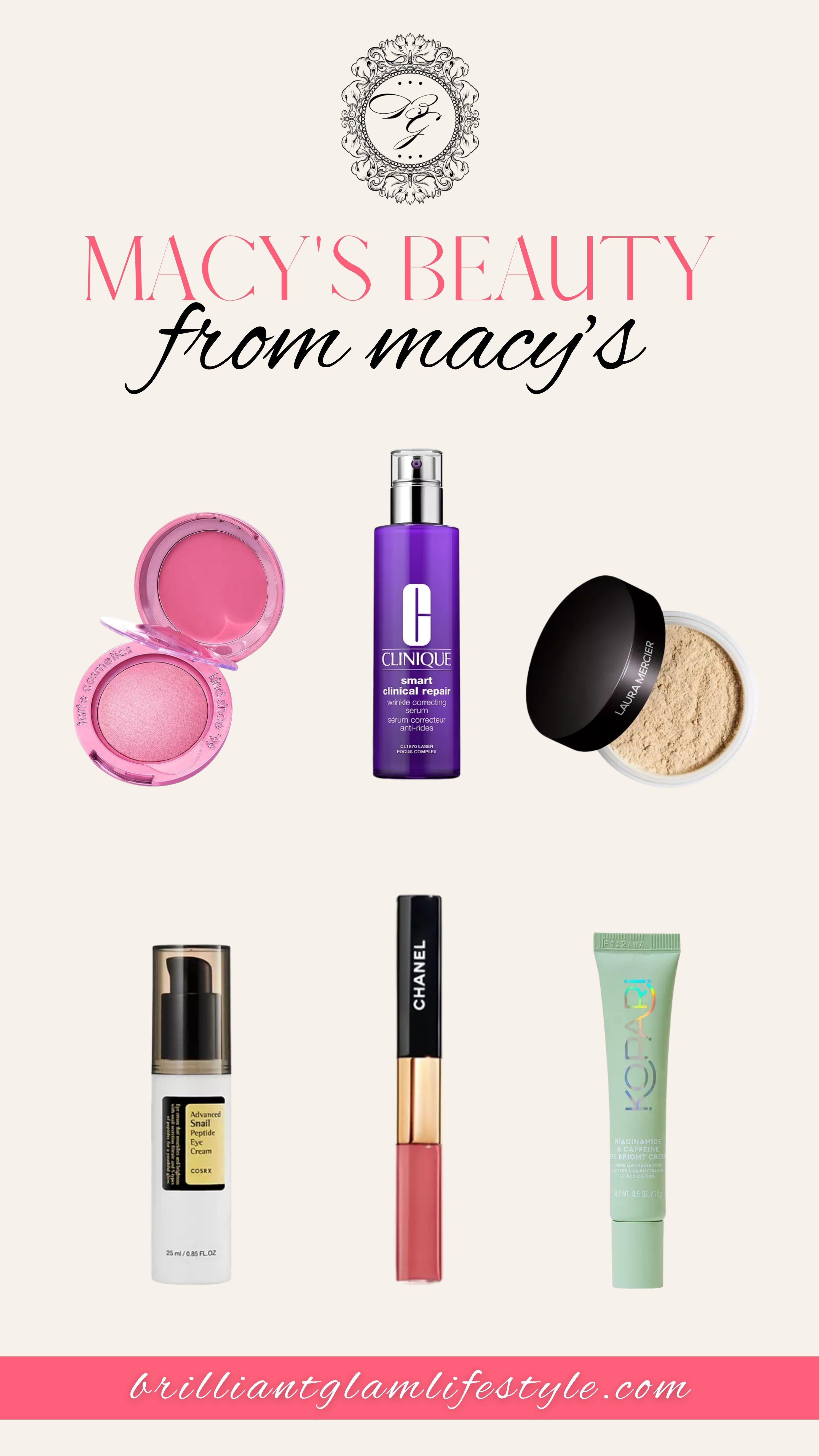 Glow with confidence every day with beauty favorites from Macy’s. From skincare heroes to makeup essentials and signature fragrances, discover everything you need to refresh your routine and elevate your self-care moments.

#MacysBeauty #BeautyFavorites #SkincareMustHaves #MakeupLover #GlowEveryday #BeautyFinds #SelfCareEssentials #BeautyInspiration 

 #LTKselfcare #LTKU #LTKSaleAlert