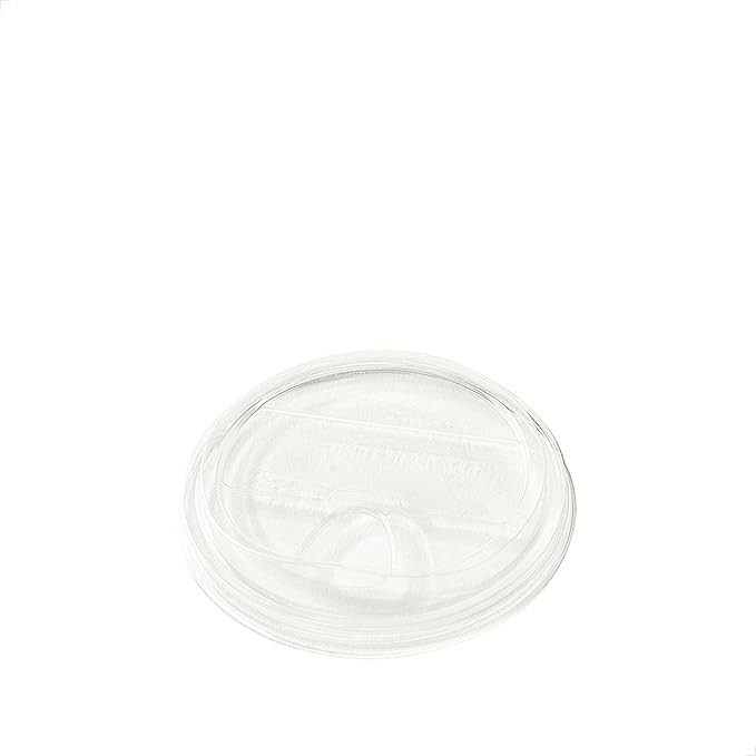 TOSSWARE NATURAL Flat Sip Lid Set of 50 - Plant Based 96mm Lids for Cold Cups - Plastic Alternati... | Amazon (US)