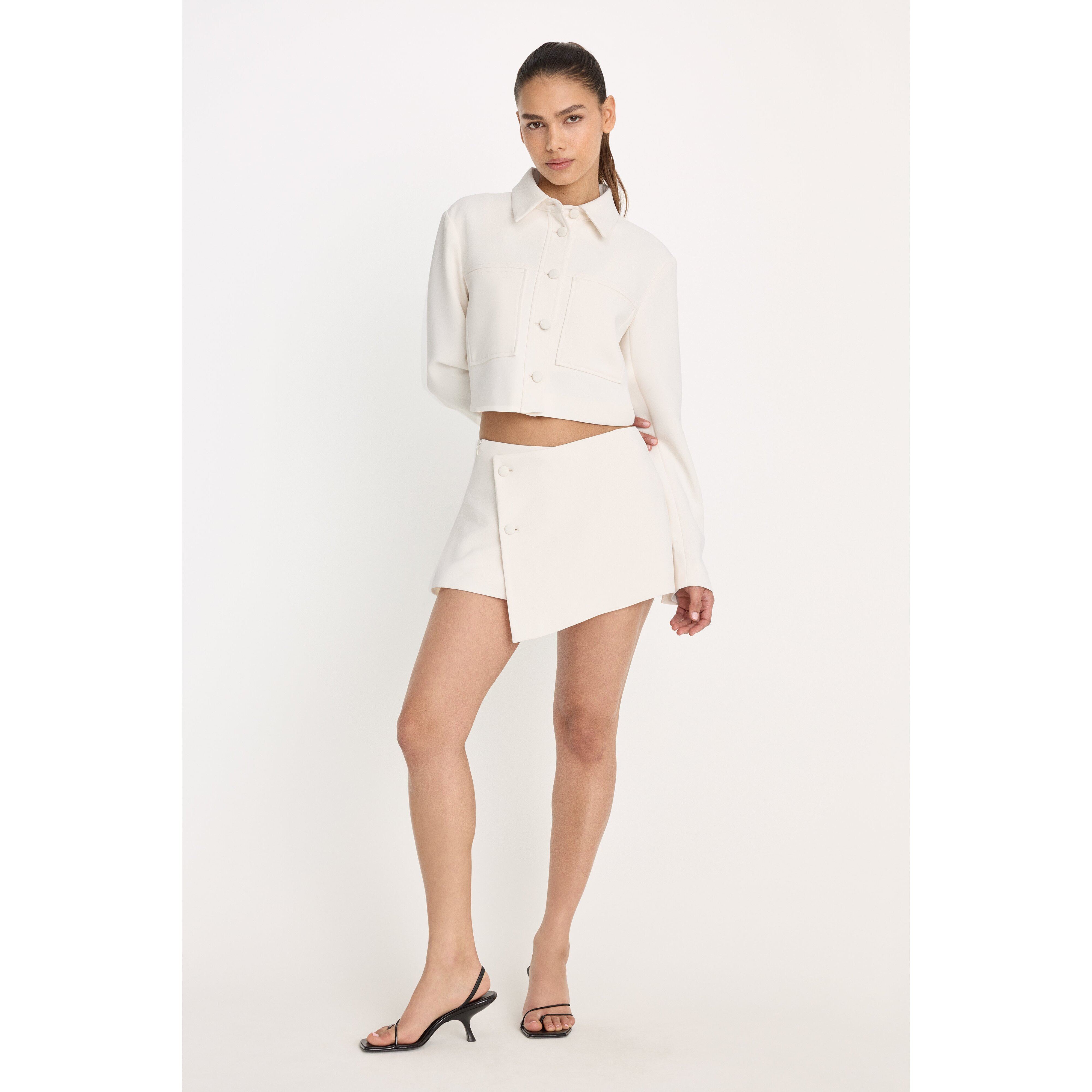Women's Luxe Suiting Skort | Soft Shell, Size 12 | Good American by Khlo� Kardashian | Good American