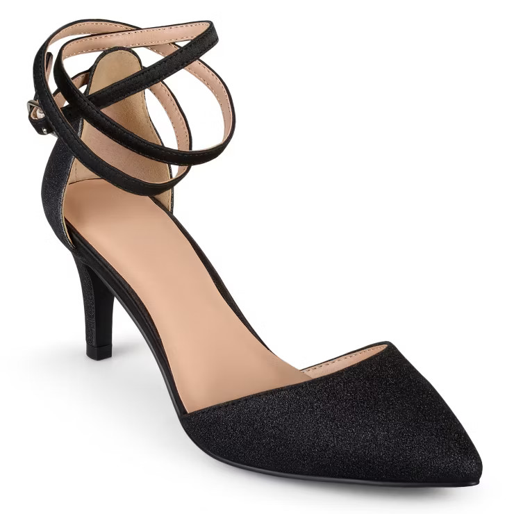 Journee Collection Womens Luela Pointed Toe Mid Heel Pumps | Target