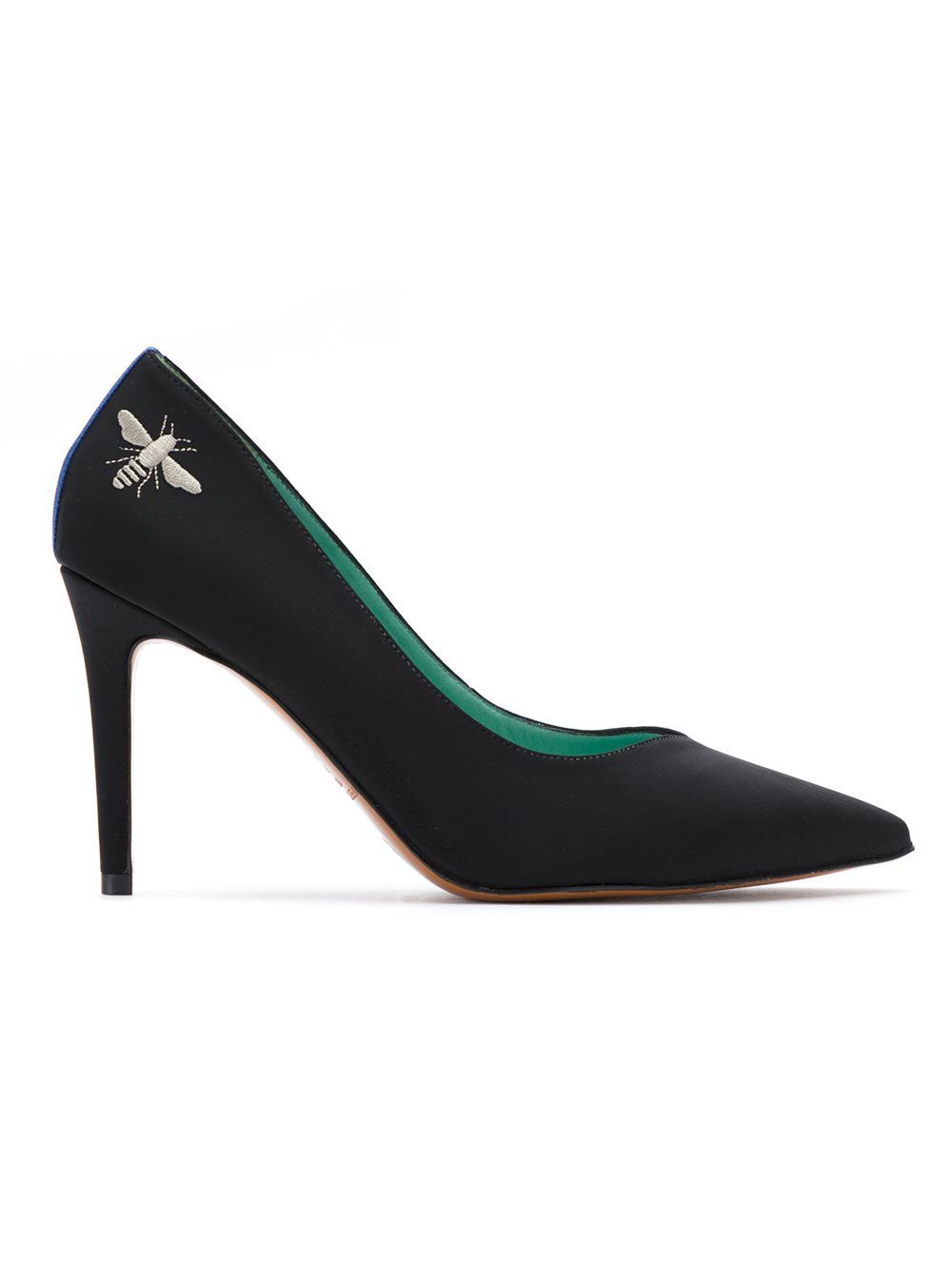 Blue Bird Shoes embroidered pumps - Black | FarFetch Global