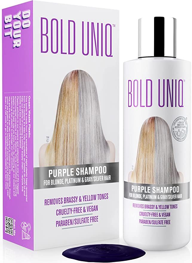 Purple Shampoo for Blonde Hair - Blonde Toner Eliminates Brassy Yellow Tones for Bleached, Platin... | Amazon (US)