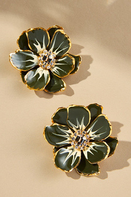 The Pink Reef Handpainted Earrings | Anthropologie (US)