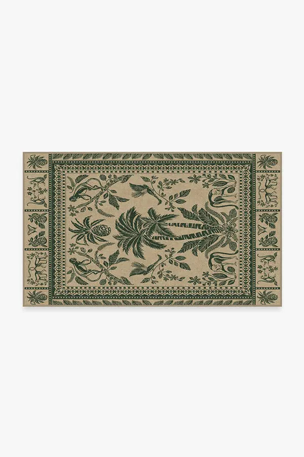 Iris Apfel Simian Forest Green Rug | Ruggable