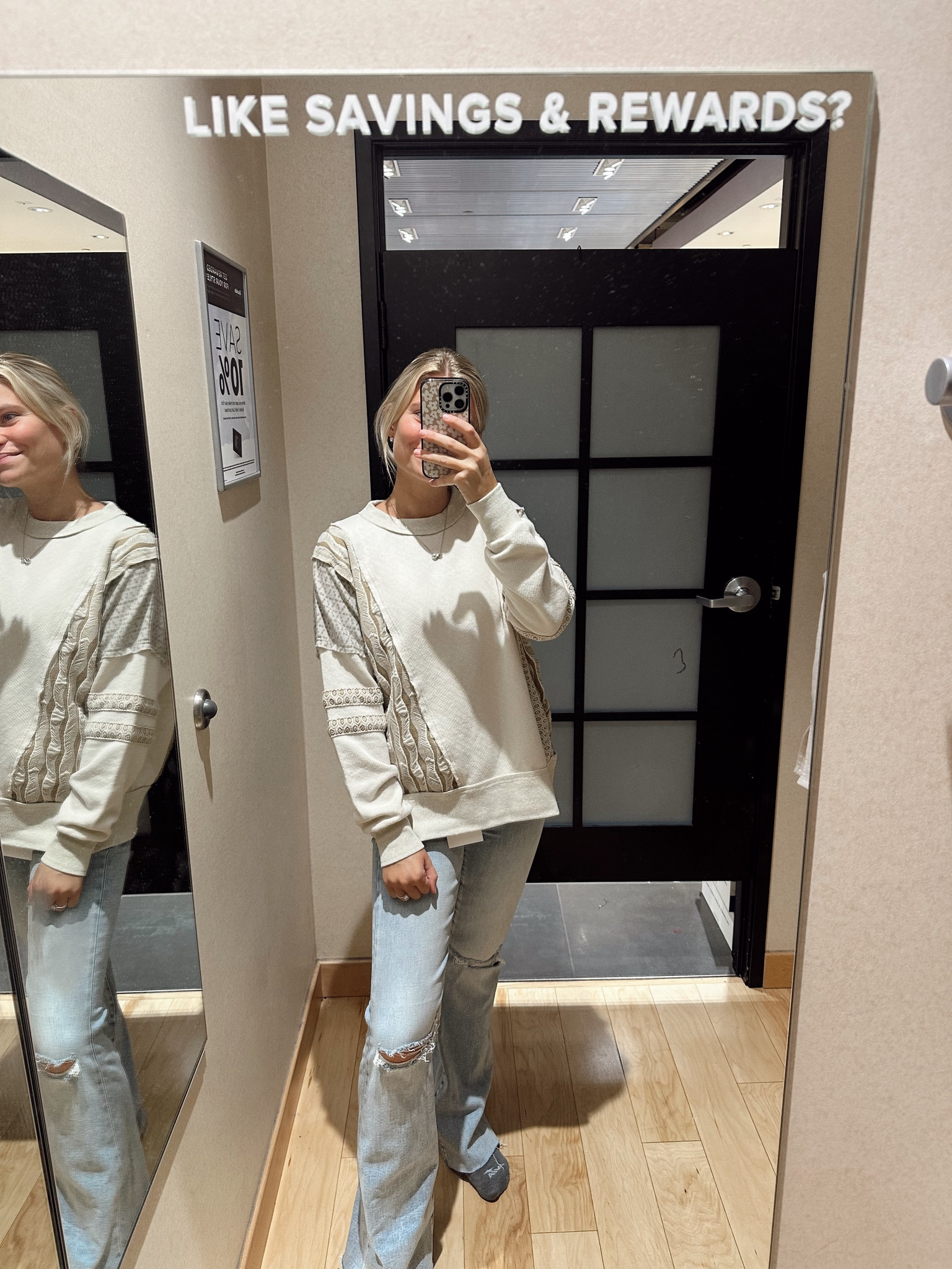 Loving this patchwork top with some bells🤍

#LTKStyleTip #LTKFallSale