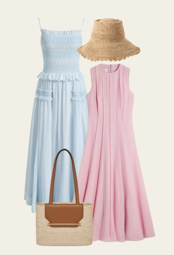 My spring wardrobe pieces you've been loving 🥰 Spring and summer dresses, linen dress, shirred dress, high street style and raffia and straw accessories 🌷 

 #LTKspring #LTKsummer #LTKdresses