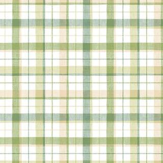 Norwall Linen Plaid Vinyl Roll Wallpaper (Covers 55 sq. ft.) CK36626 - The Home Depot | The Home Depot