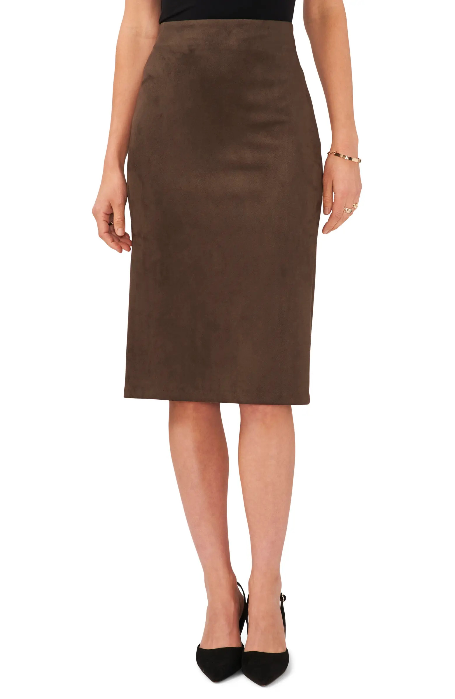 Vince Camuto Faux Suede Pencil Skirt | Nordstrom | Nordstrom