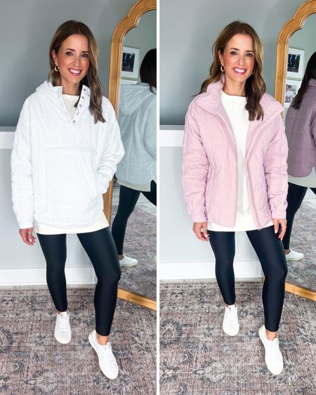 Amazon puffer jackets (small). Free People inspired jackets. Amazon quilted jackets. Amazon tunic (XS). Amazon faux leather leggings (XS, so good!!). Veja Esplar sneakers (size down if you are a half size). Favorite white sneakers!

#LTKtravel #LTKshoecrush #LTKfindsunder100