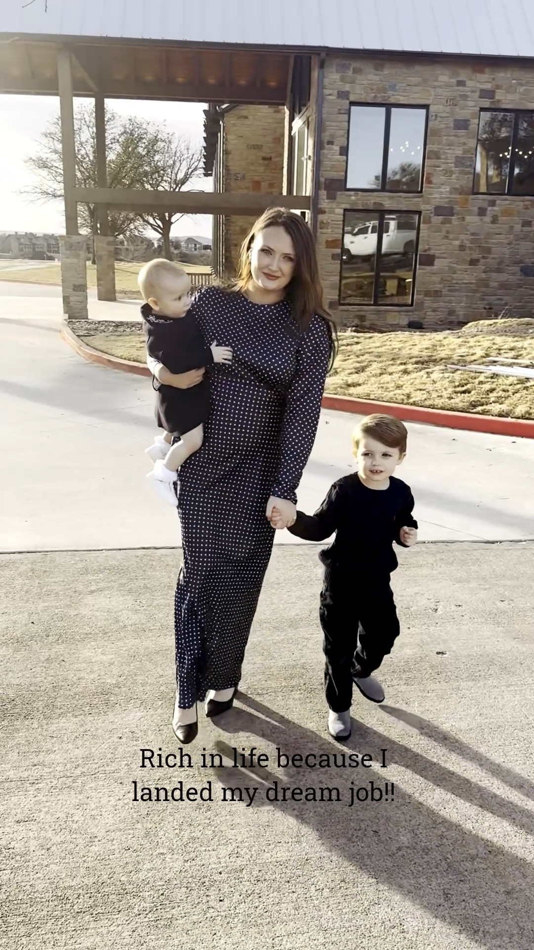 *the dream job* their mama 🤍

#momstyle #momoutfit #motherhood #polkadotdress 

#LTKKids #LTKmomlife #LTKootd