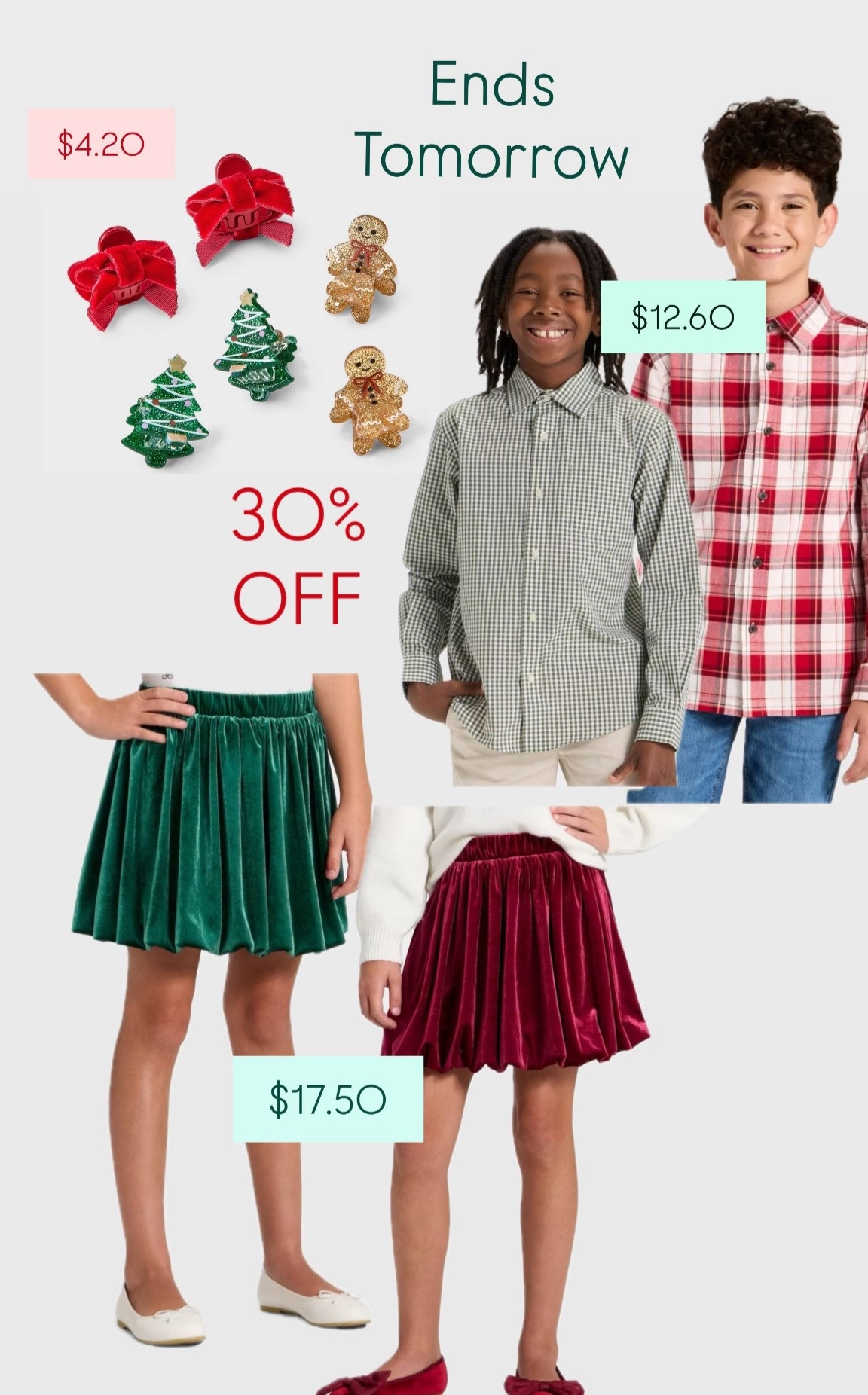 30% OFF KIDS CLOTHI G 

#LTKGiftGuide #LTKKids #LTKHoliday