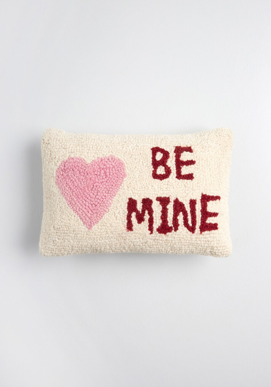 Will You Be Mine? Hooked Throw Pillow | Modcloth