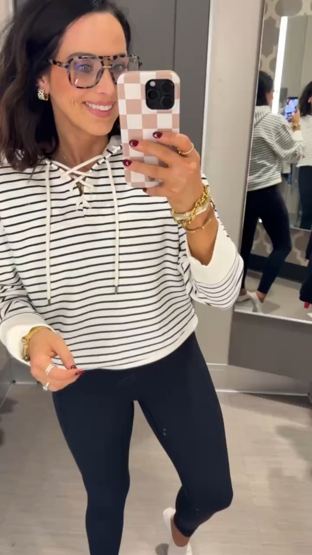 Loving this striped long sleeve top! Perfect for everyday wear from Target. So cute and so comfortable. Cute mom style target must haves stripes navy leggings cute affordable wear busy mom life target finds outfit of the day Vintage Pickin 

#LTKPetite #LTKmomlife #LTKdayinmylife