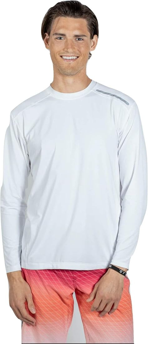 BloqUV Men's UPF 50+ Sun Protection Long Sleeve Active Jet Tee | Amazon (US)