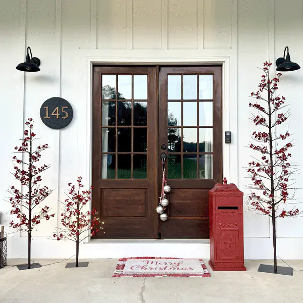 Indoor/Outdoor Pre-Lit Red Berry Trees - Decor Steals | Decor Steals