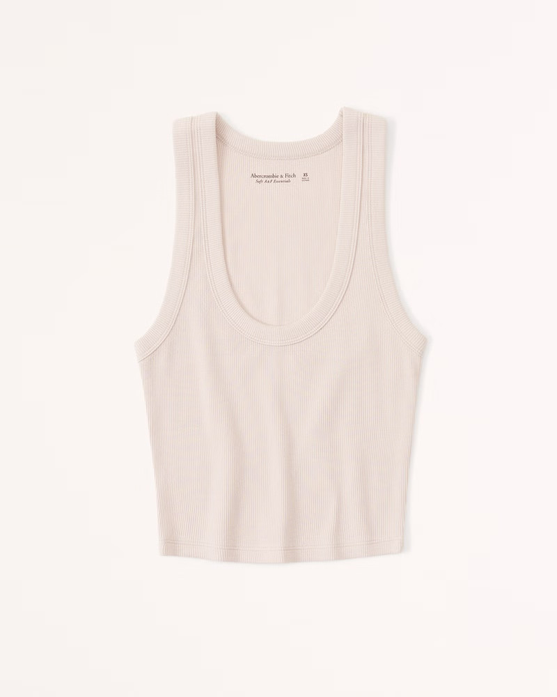 Essential Scoopneck Tank | Abercrombie & Fitch (US)