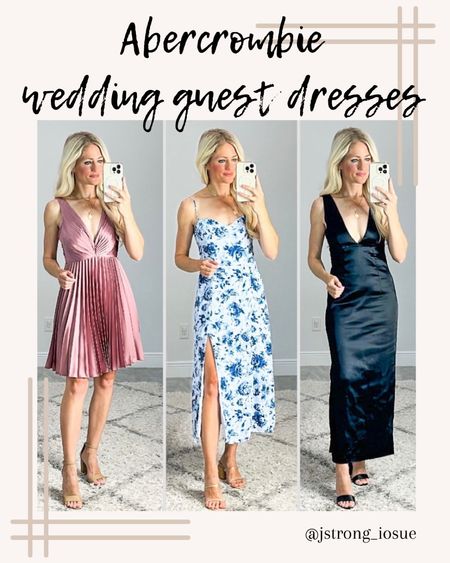 Abercrombie wedding guest dresses are currently 20% off + 15% when you shop through LTK! DRESSFEST. All dresses are lined and amazing quality! The black dress is stunning for a black tie wedding. 

#LTKwedding #LTKstyletip #LTKFind