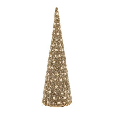 Saro Lifestyle Sparkling Beaded Holiday Tree, 12" | Target