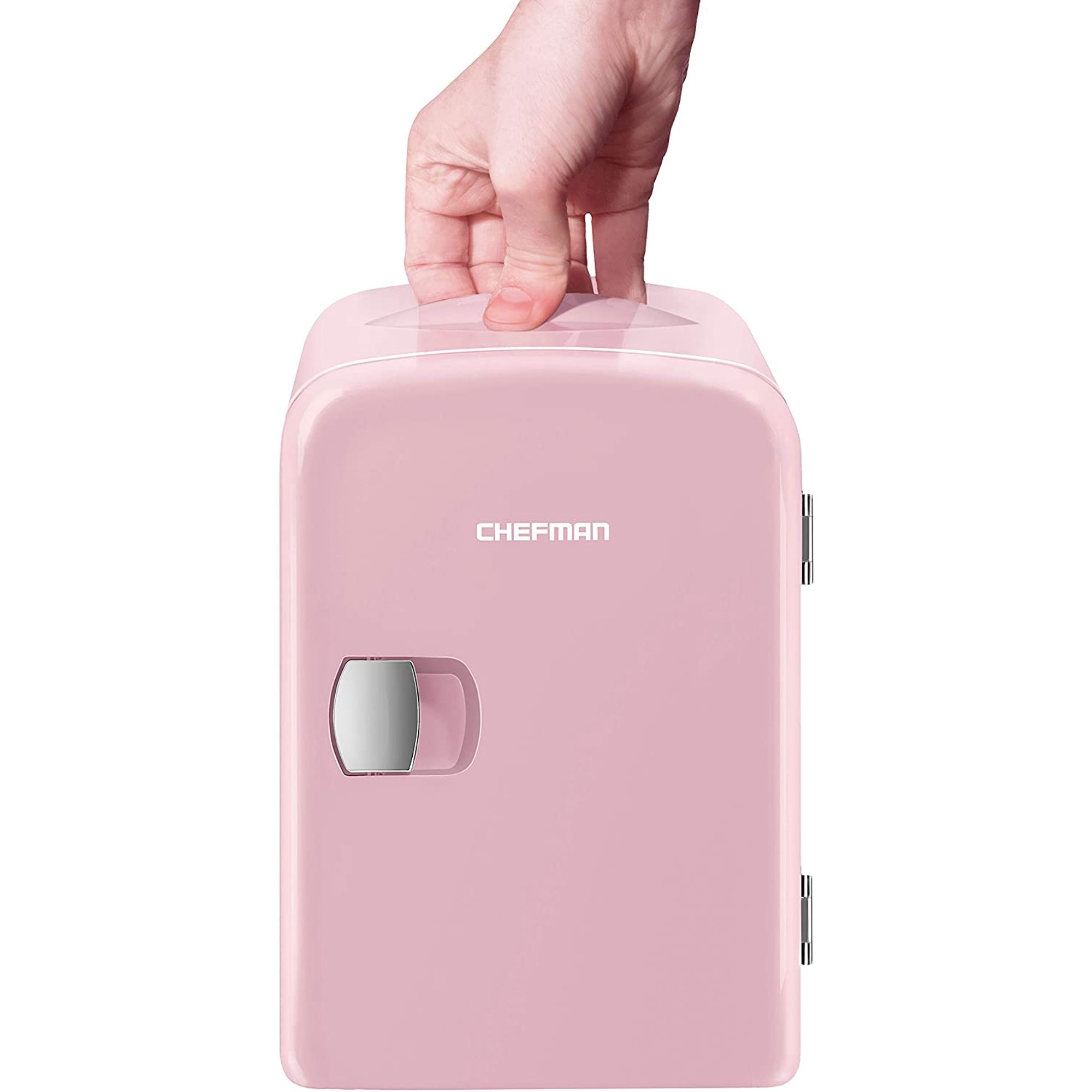 Chefman Mini Portable Pink Personal Fridge Cools Or Heats & Provides Compact Storage For Skincare... | Walmart (US)