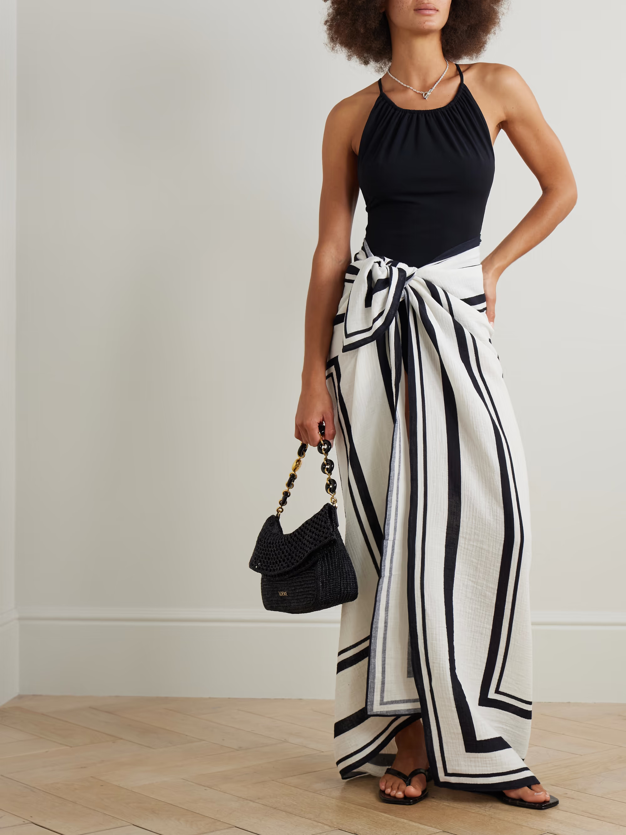 Eliza striped cotton-voile pareo | NET-A-PORTER (UK & EU)