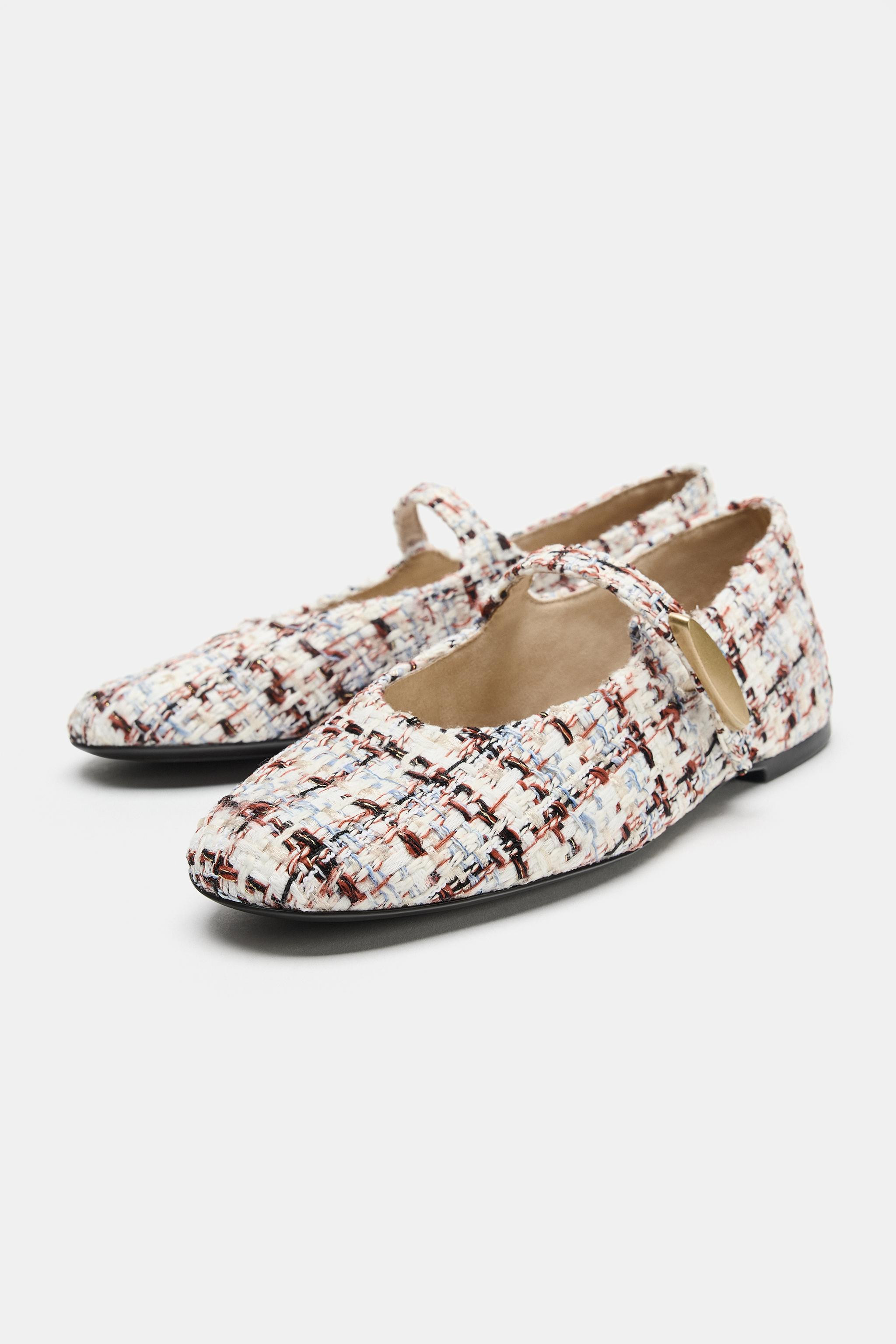 FABRIC BALLERINA FLATS | Zara US