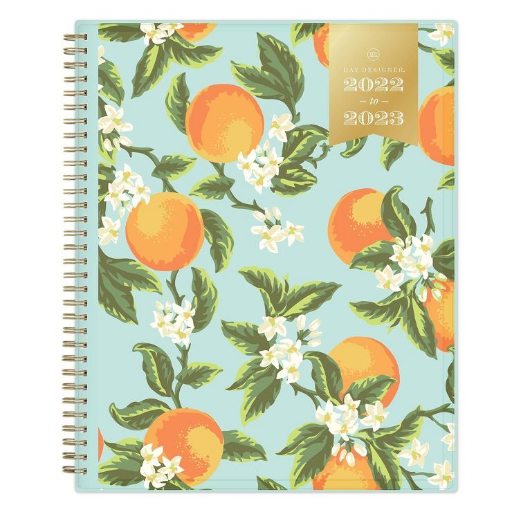 2022-23 Academic Planner Weekly/Monthly CYO 8.5&#34;x11&#34; Orange Blossom Mint - Day Designer | Target