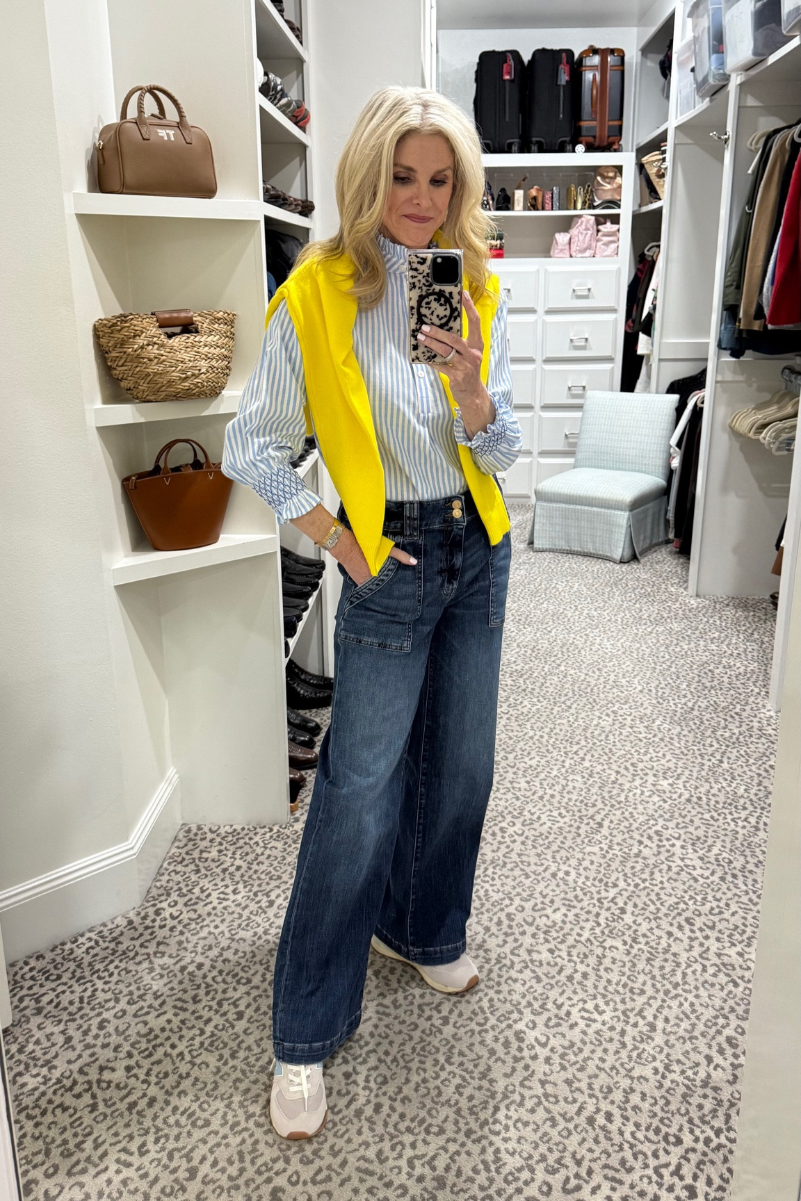 Can’t get enough of this yellow and blue combo for everyday! Size S/4

#LTKStyleTip #LTKOver40 #LTKFindsUnder100