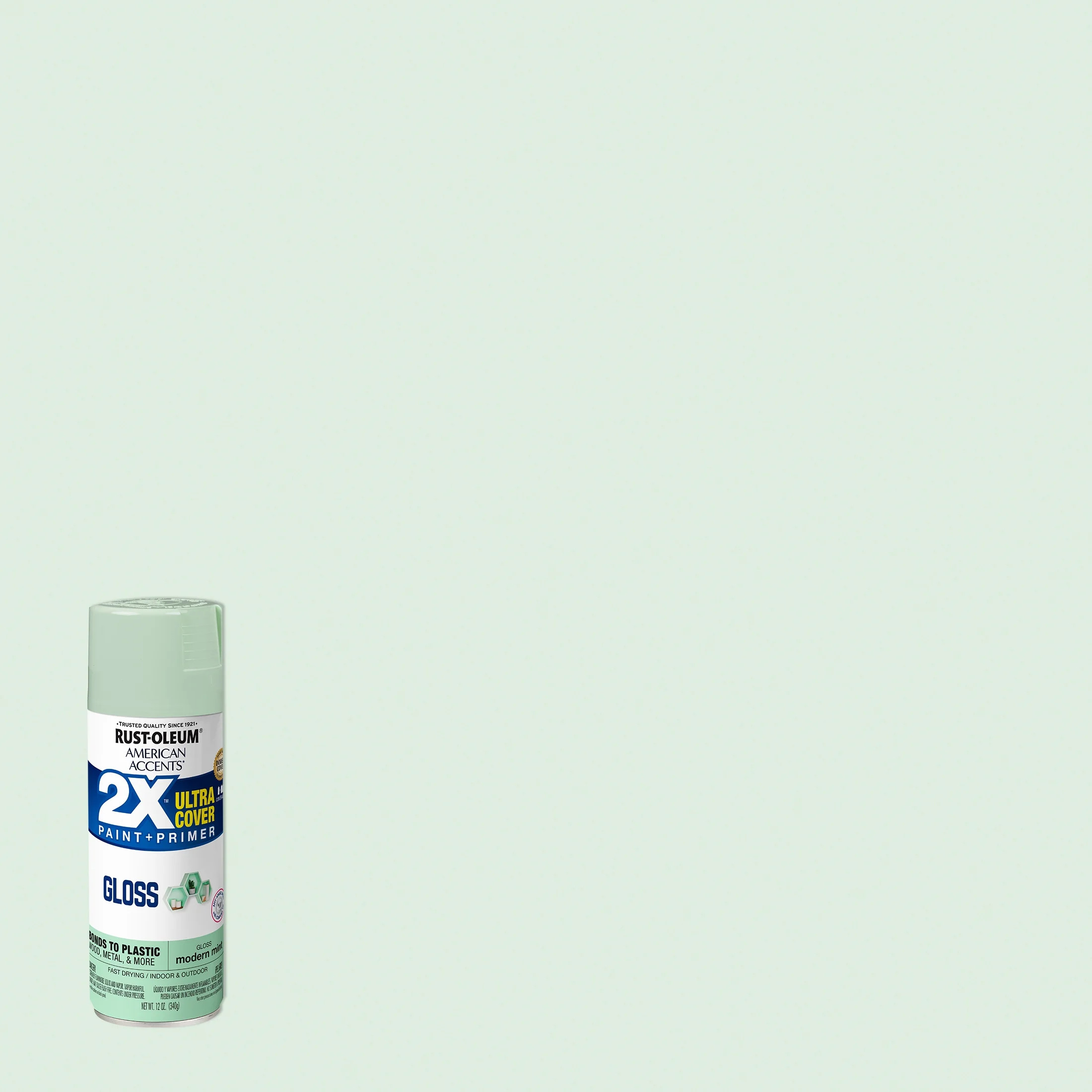 Modern Mint, Rust-Oleum American Accents 2X Ultra Cover Gloss Spray Paint- 12 oz , 6 pack | Walmart (US)