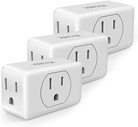 [3-pack]VINTAR 3-Outlet Adapter Wall Tap, Outlet Extender, Portable Travel Mini Plug Grounded Indoor | Amazon (US)