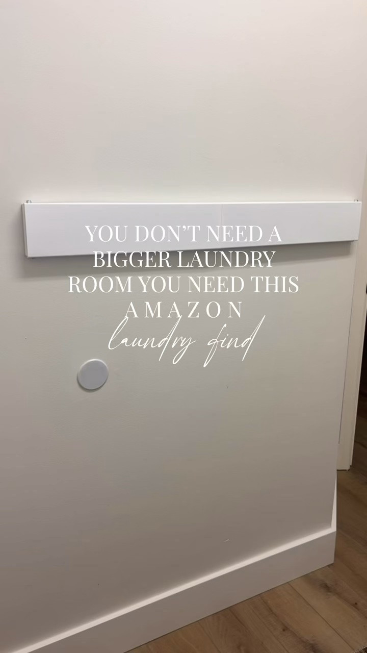 This addition to my laundry room made a huge difference. Ame in laundry rack.

#LTKHome