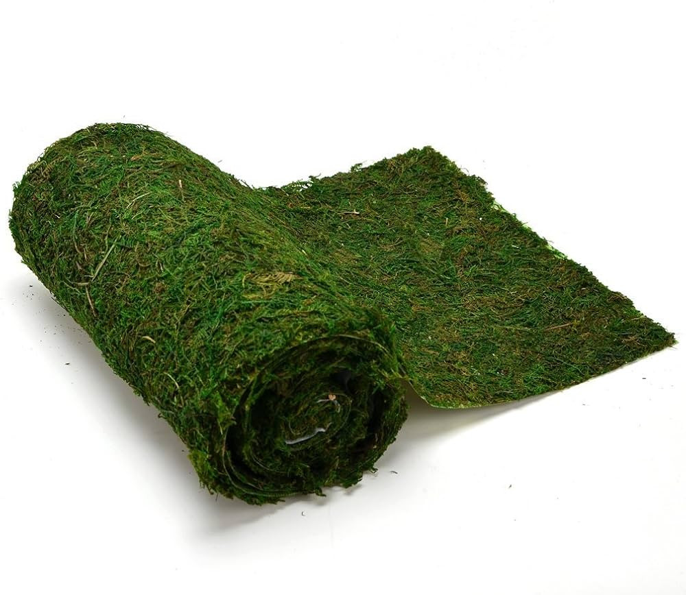 BYHER Dried Moss Table Runner for Party Garden Decoration, Dark Green | Amazon (US)