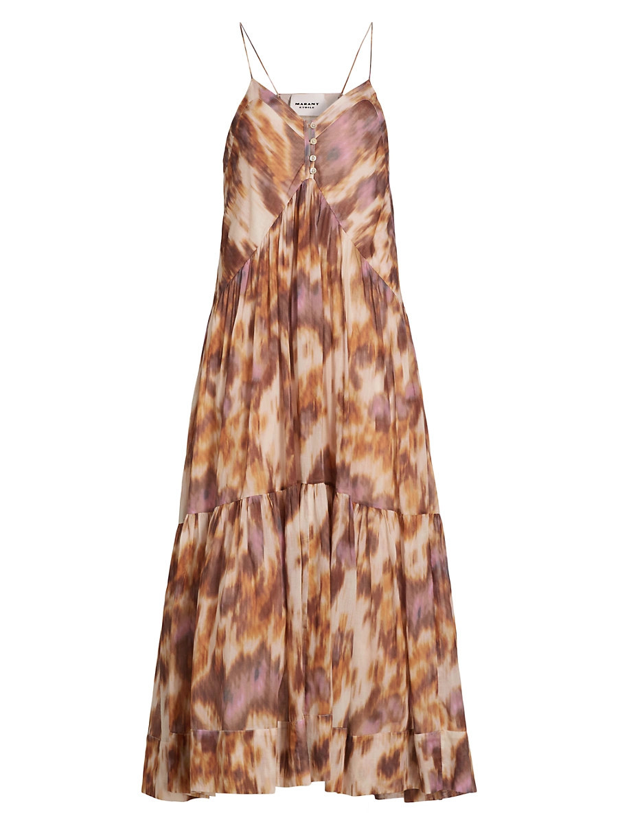 Women's Sabba Printed Cotton Maxi Dress - Ecru Ochre - Size 6 | Saks Fifth Avenue