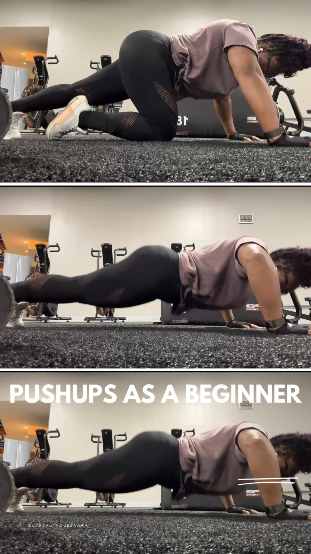Salut Beautykings🤴🏾& Beautyqueens👸🏽 → → 💚💋💛 

Push-ups are intimidating. Pushups require a lot of mind, body, and soul connections. I first started with an incline push-up. Next push-up release. Now I can properly perform 8 to 10 push-ups for three rounds with 60 seconds rest max in between.  I don’t enjoy doing push-ups.  However, I did notice that it is one of the best upper-body muscle-building exercises. It gives me so much power, strength, and endurance. If I complete pushups properly at the beginning of my workout, best believe the rest of my workout will be very efficient. 

♡♡♡♡♡♡♡♡♡♡♡♡♡♡♡

Encore → https://linktr.ee/labeautyqueenana
—-

#LTKVideo #LTKActive #LTKFitness