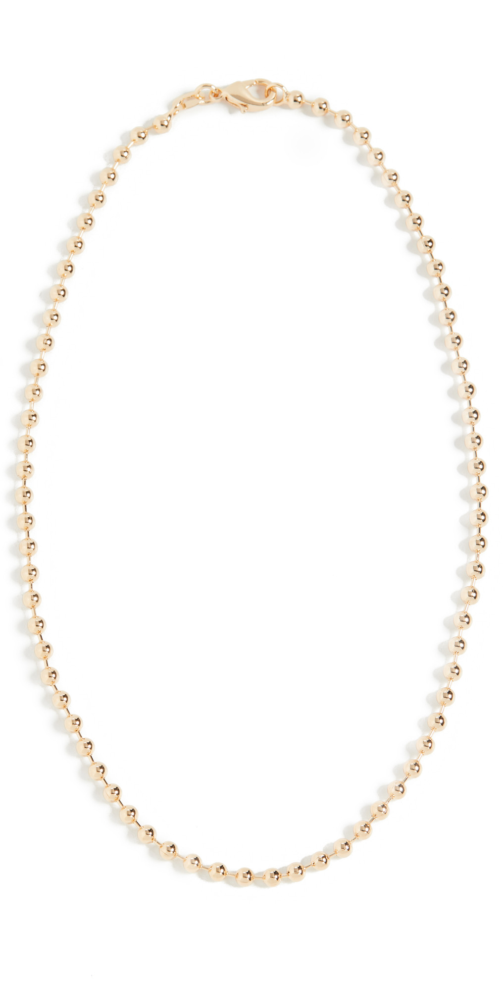 Alexa Leigh 3mm Gold Ball Chain Necklace | Shopbop
