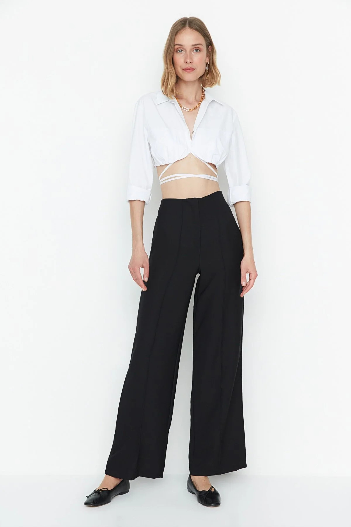 Trendyol Collection Hose - Schwarz - Wide Leg | Trendyol DE