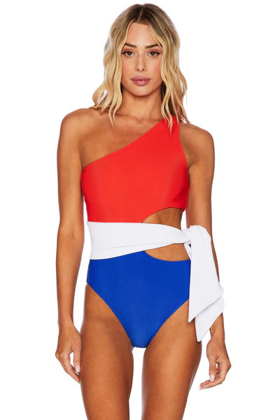 Carlie One Piece American Colorblock | Beach Riot