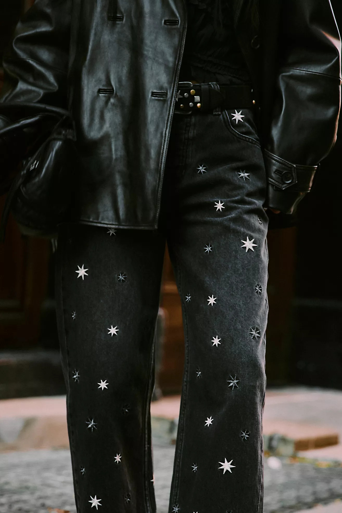 We The Free Deep Trance Shine Embroidered Dropped Boyfriend Jeans | Free People (Global - UK&FR Excluded)