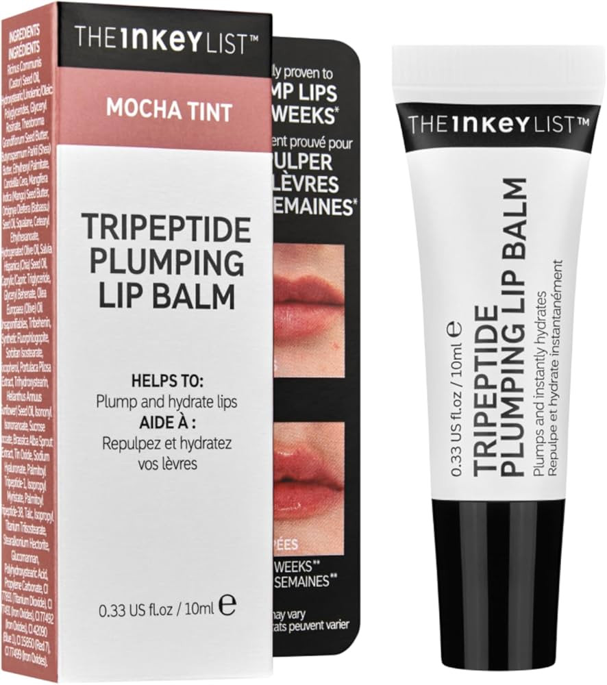 The Inkey List Tripeptide Plumping Lip Balm 10ml, Clinically Proven Plumping Tinted Lip Care, Hyd... | Amazon (UK)