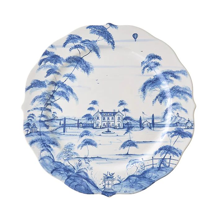 Country Estate Delft Blue Charger Plate | Caitlin Wilson | Caitlin Wilson Design