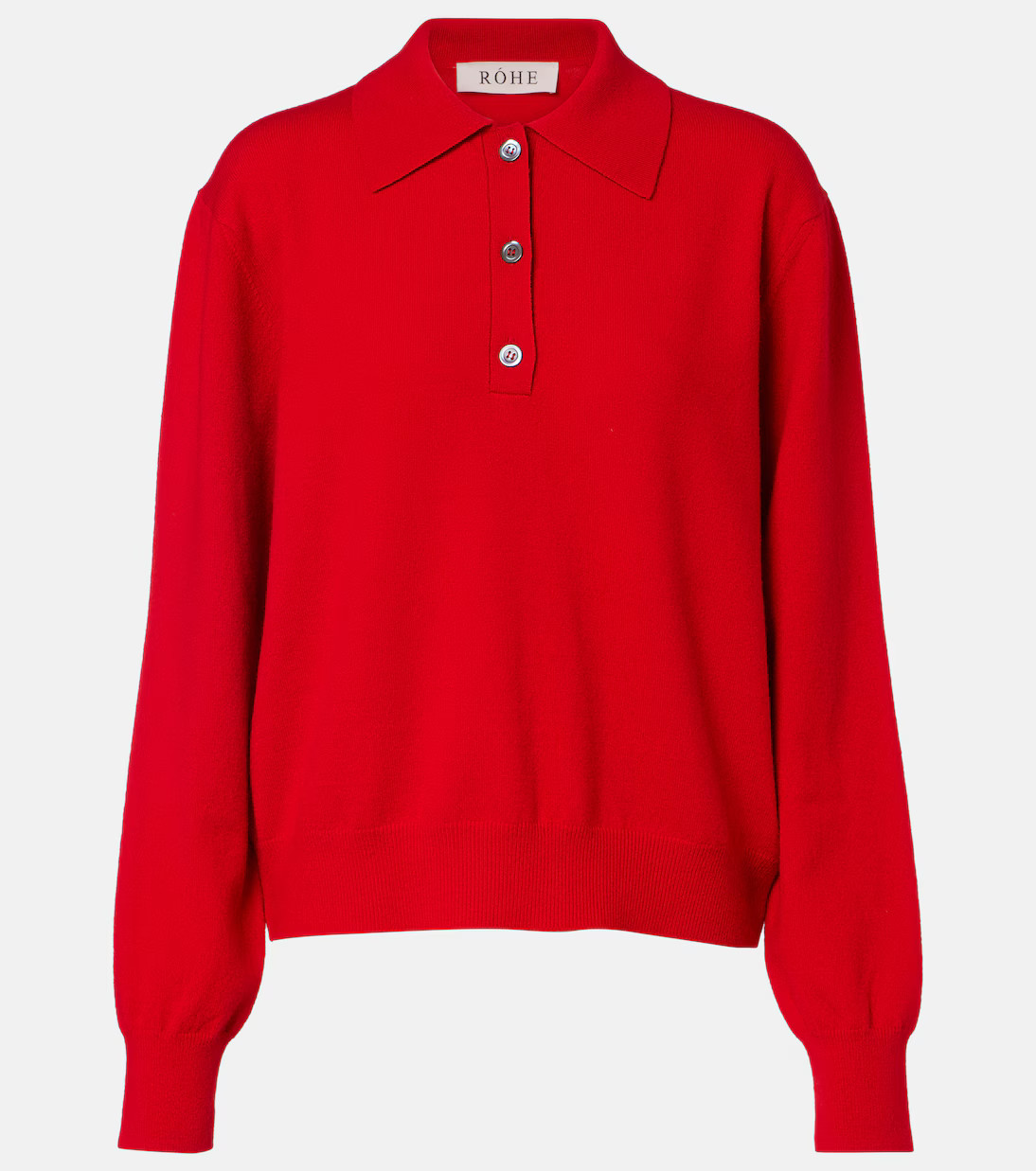 Wool and cashmere polo sweater | Mytheresa (US/CA)