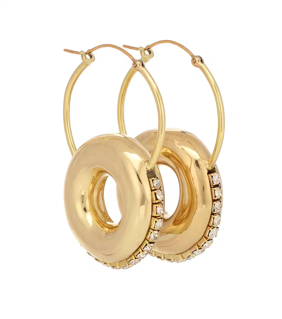 Infinity embellished hoop earrings | Mytheresa (INTL)